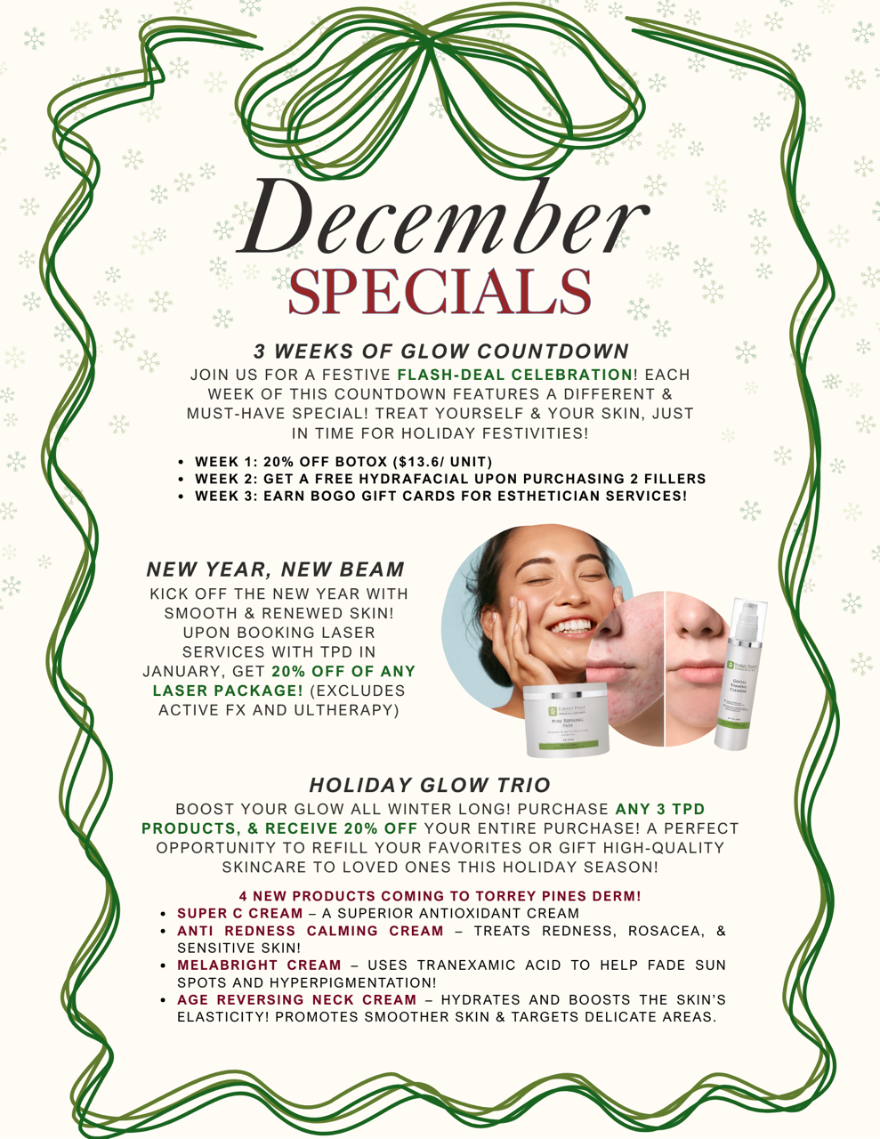 Torrrey Pines Derm Pop Up December